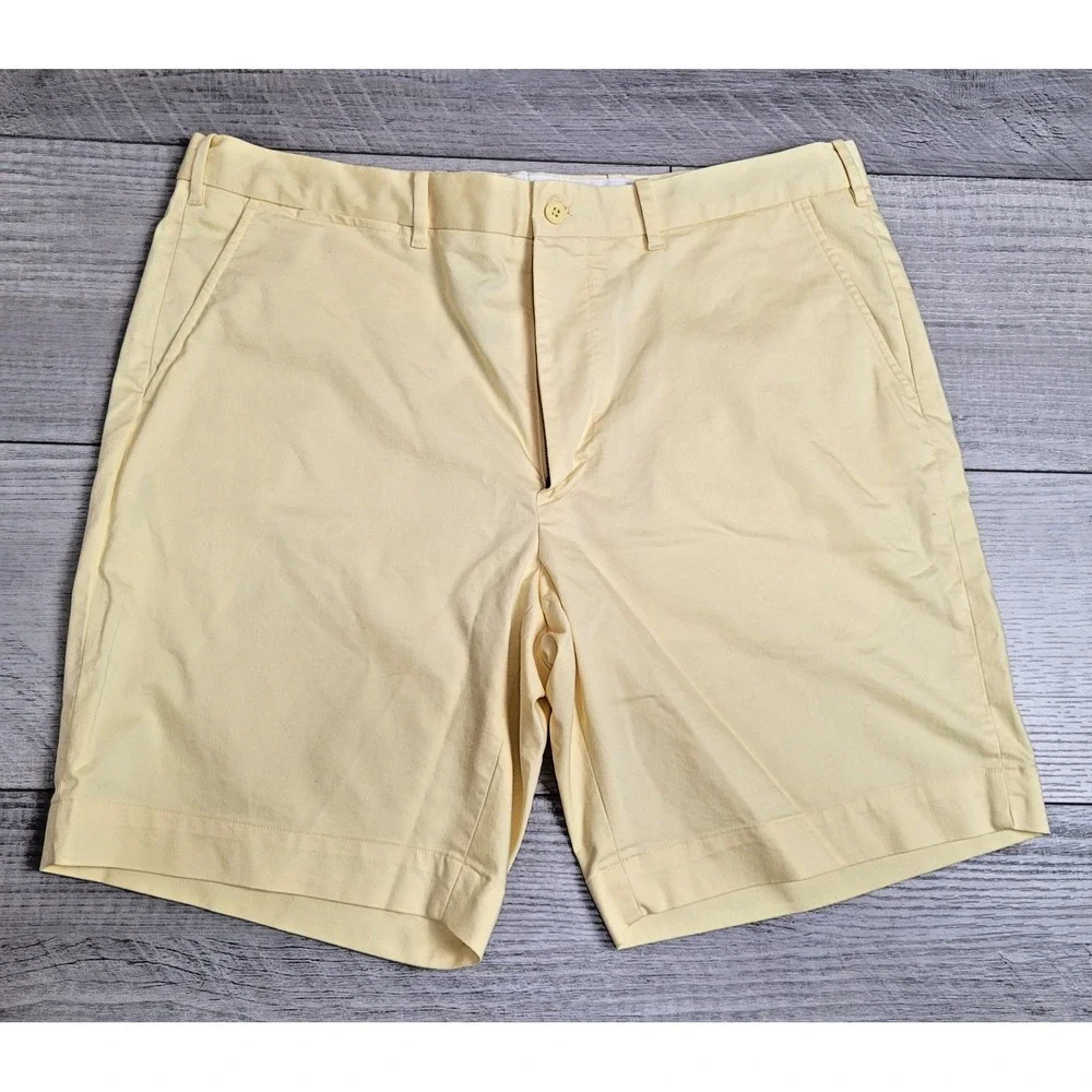 ⛳Polo Ralph Lauren Performance Golf Shorts Mens 38x9 Yellow Stretch Tailored Fit